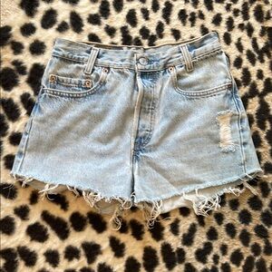 Vintage student 501 levi cut offs
